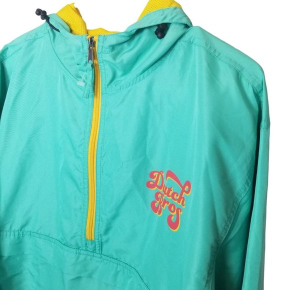 Dutch Brothers Mens M Green Long Sleeves 1/2 Zip P - Picture 5 of 9